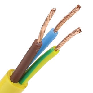 Ronde PVC kabel H05VV-F GEEL 3 x 1,5 mm² – afbeelding 2
