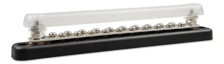 Victron DC Busbar 150A 2P met 20 schroeven en afdekkap