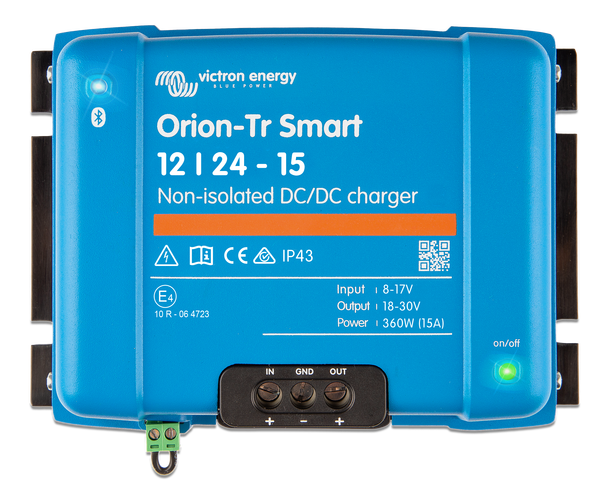 Victron Orion-Tr Smart DC-DC-acculader 12/24-15A 360W Niet-geïsoleerd