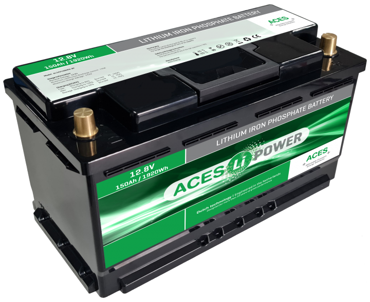 Aces Lithium accu 12V 150Ah met heather