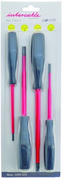 Intercable Schroevendraaierset sleuf SLIM VDE 1000V