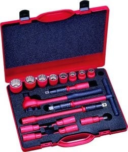 Intercable Combinatie Set met geïsoleerde doppen 1/2″ VDE 1000V