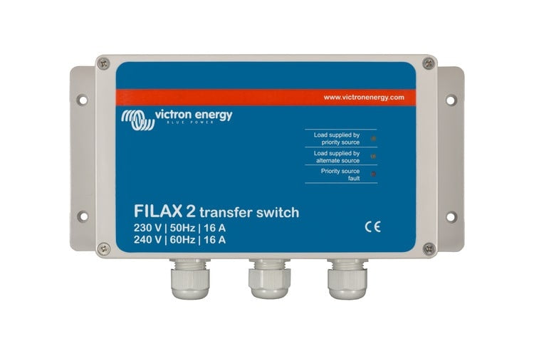 Victron Energy Filax 2 ultrasnelle omschakelautomaat 230 V-110 V