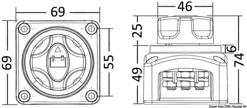 Osculati Hoofdschakelaar 300A – afbeelding 2