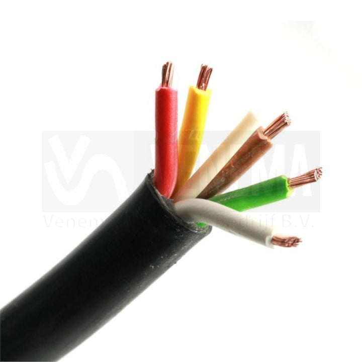 Ripca Meervoudige kabel rond 5x1.5mm2 - 50 meter