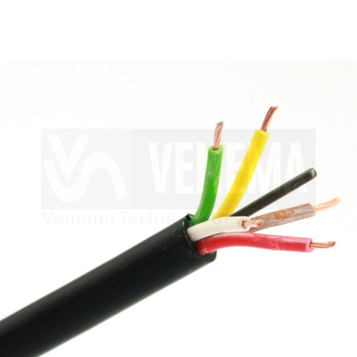Ripca Meervoudige kabel rond 5x0.65mm2 - 100 meter