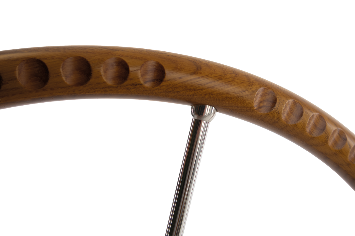 Talamex Stuurwiel teak/rvs 6-spaaks 600 mm