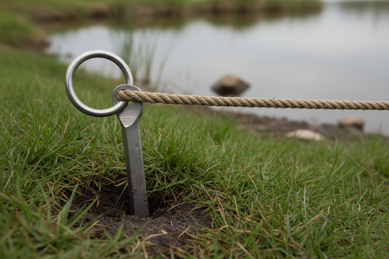 Meerpen in de grond