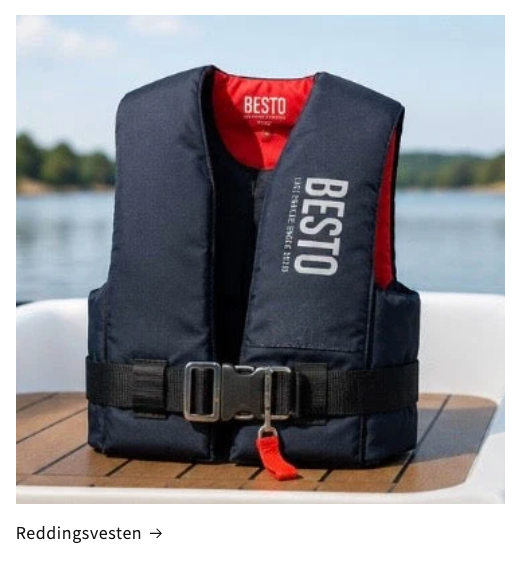 Besto reddingsvest aan boord
