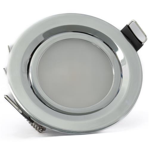 Hollex LED spot MIKA 3W 10-30V nikkel kantelbaar