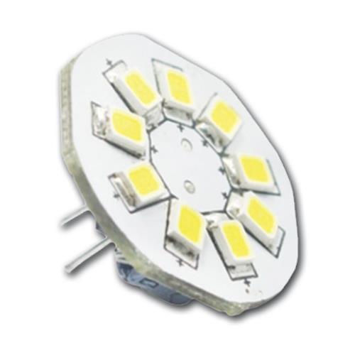 Hollex LED G4 10-30V 1,5W warm wit 9 LEDS back pin