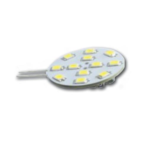 Hollex LED G4 10-30V 2W warm wit 12 LEDS side pin
