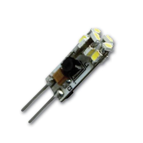 Hollex LED G4 10-30V 0,8W warm wit 12 LEDS back pin