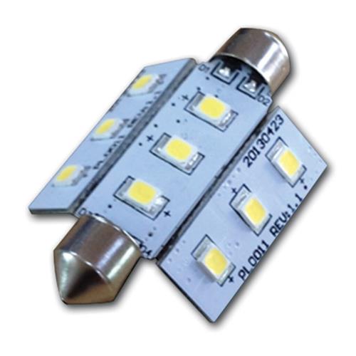 Hollex LED festoon 10-30V 2,0W warm wit 9 LEDS 42mm