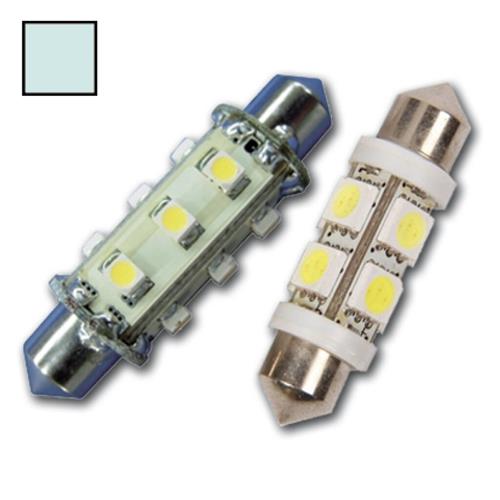 Hollex LED festoon 10-30V 1W wit 12 LEDS 42mm