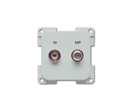 Inprojal antennedoos TV/SAT 14mm/grijs