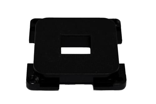 Inprojal mediabasisplaat enkelvoudig 60x60mm/zwart