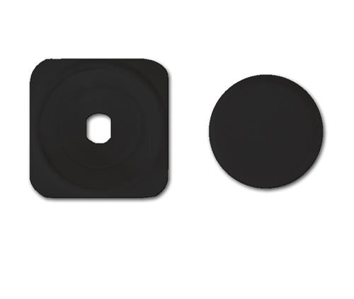 Inprojal afdekplaat met drukknop voor dimmer/zwart