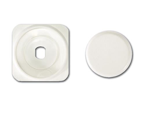 Inprojal afdekplaat met drukknop voor dimmer/wit