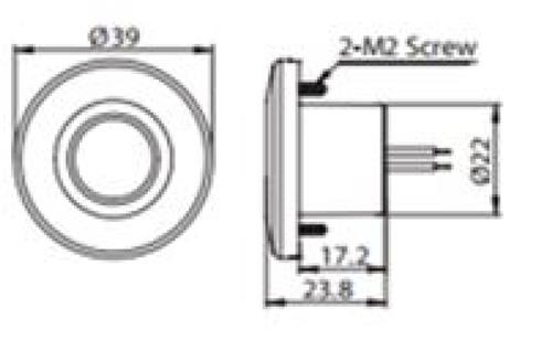 Hollex LED traplamp rond 12V rondschijnend