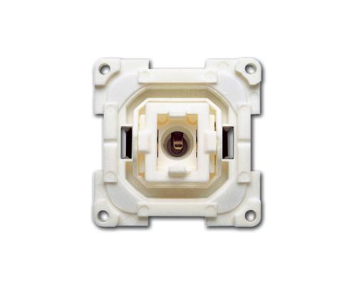 Inprojal drukschakelaar enkel 25mm/wit/verlicht