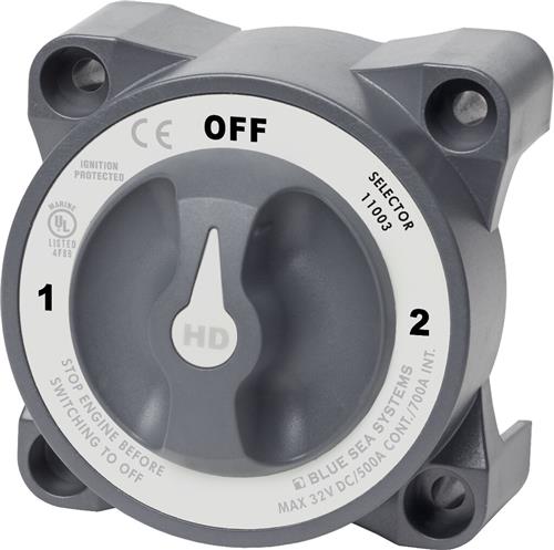 Blue Sea Systems-accuschakelaar HD-serie selector 3-standen met AFD