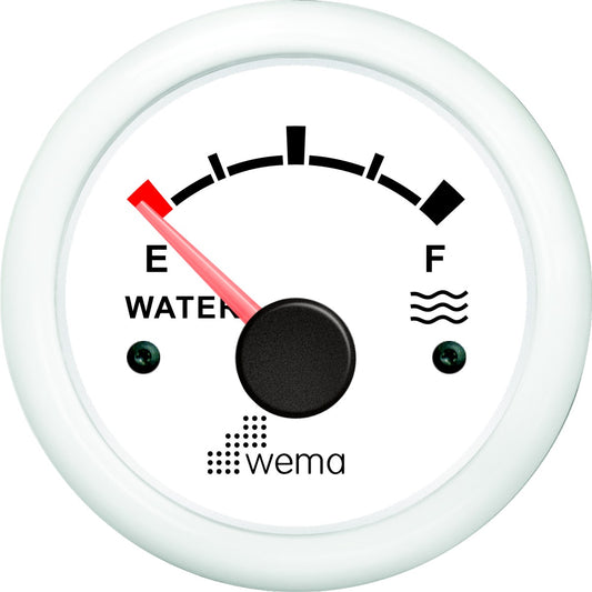 Tankmeter water wit