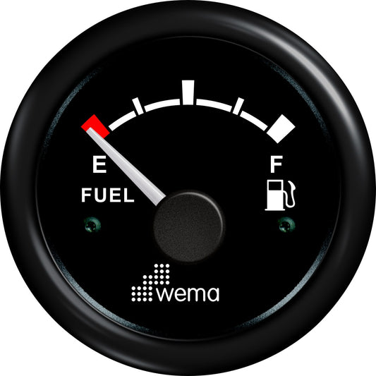 Tankmeter fuel zwart
