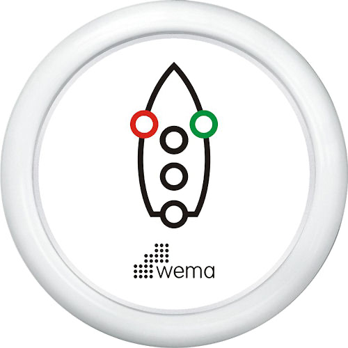 Controlepaneel navigatieverlichting wit