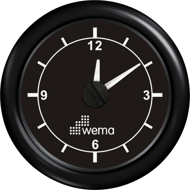 Wema klok zwart