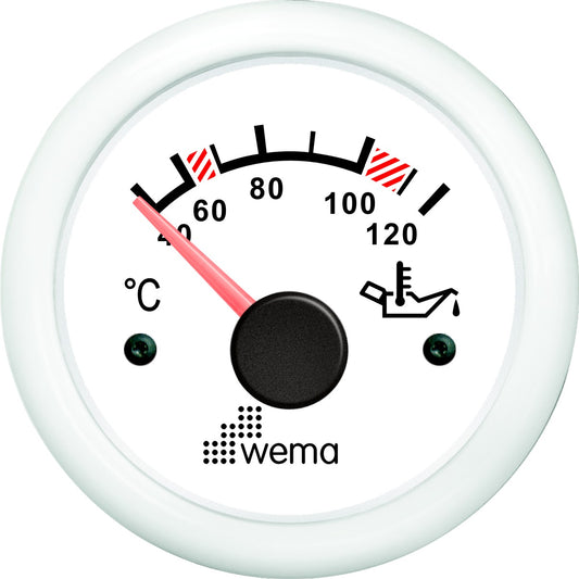 Olie temperatuur wit