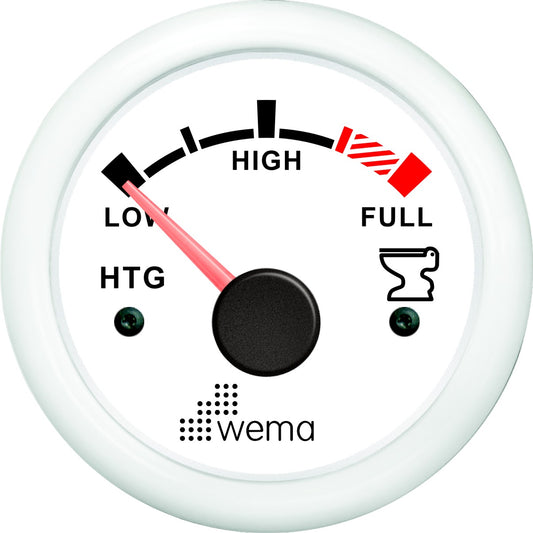 Tankmeter vuilwater wit