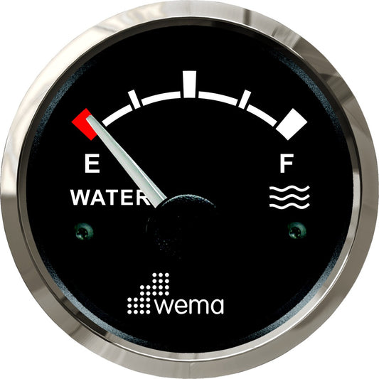 Silver serie tankmeter water zwart