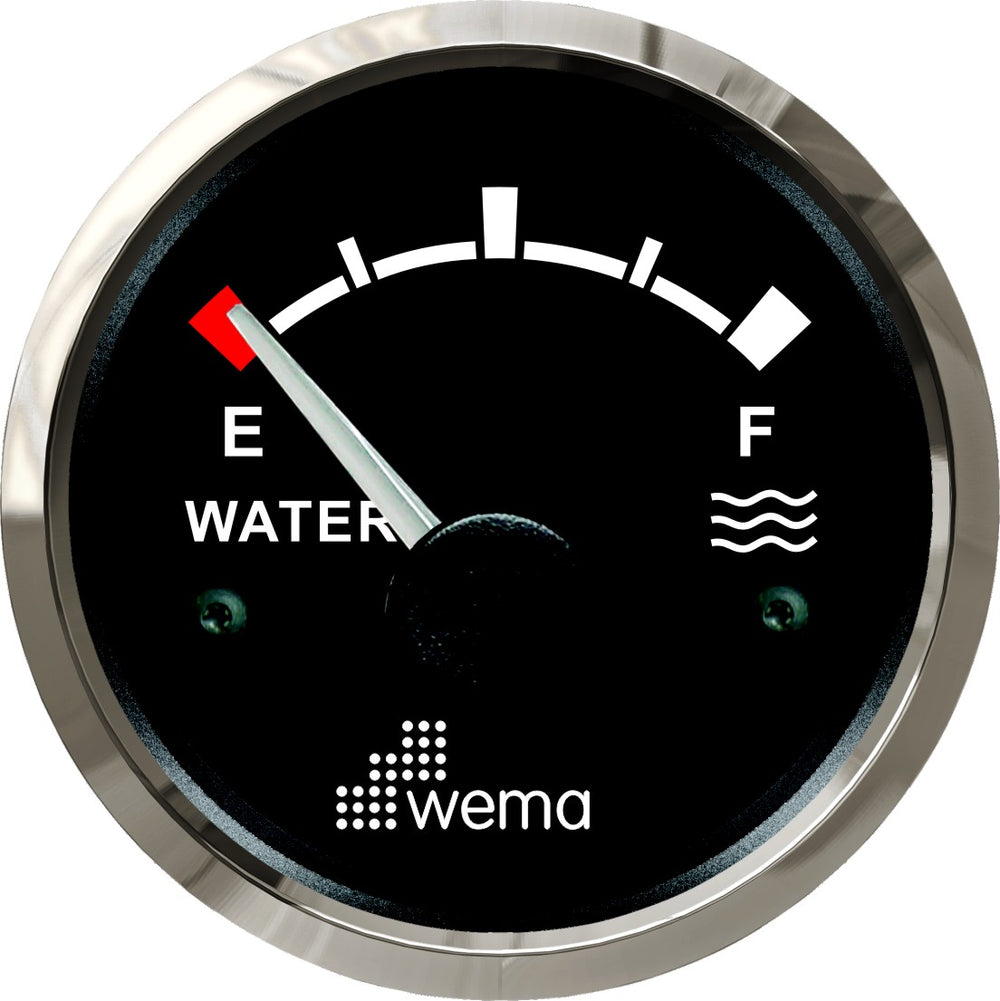 Silver serie tankmeter water zwart