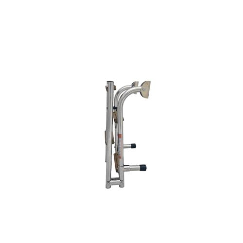 Hollex uitklapbare zwemtrap rvs316 2+2 treden teak