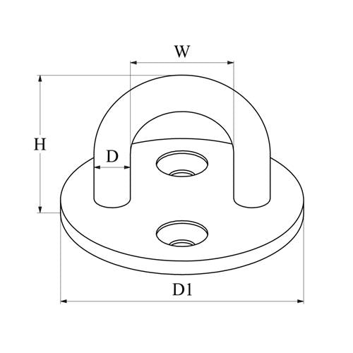 Hollex dekoog ø50mm rvs316