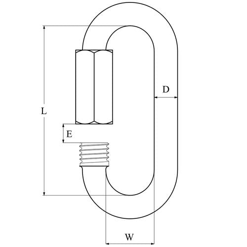 Hollex noodschalm 6mm rvs316