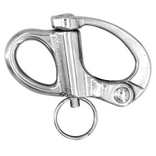 Hollex snapsluiting 96mm vast oog rvs316