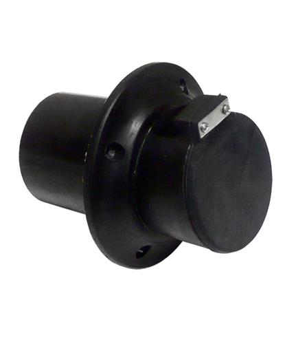 Centek spiegeldoorvoer GRP ø102mm zwart met flap