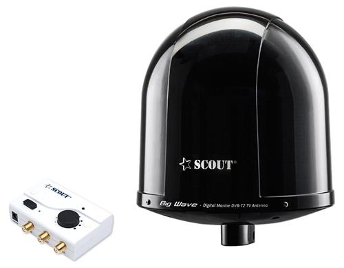 Scout TV antenne Big Wave Black 360° ø25cm zwart