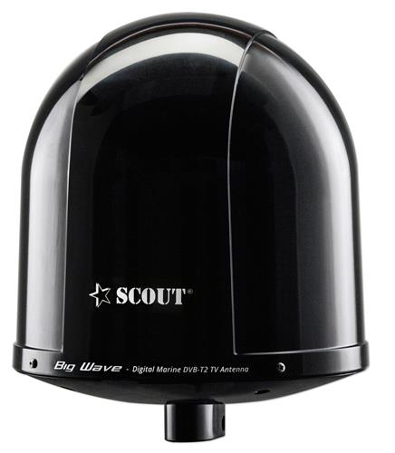 Scout TV antenne Big Wave Black 360° ø25cm zwart