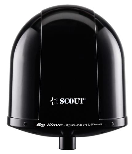 Scout TV antenne Big Wave Black 360° ø25cm zwart