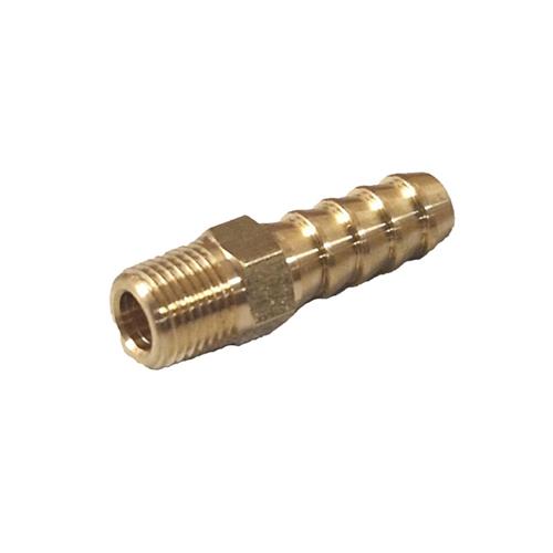 Hollex slangtule messing recht 1/8 NPT-6mm