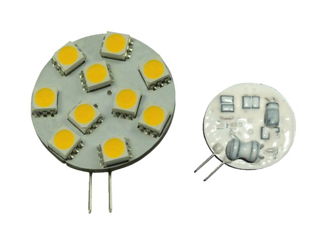 Ledlamp led10 10-30V G4-side outdoor