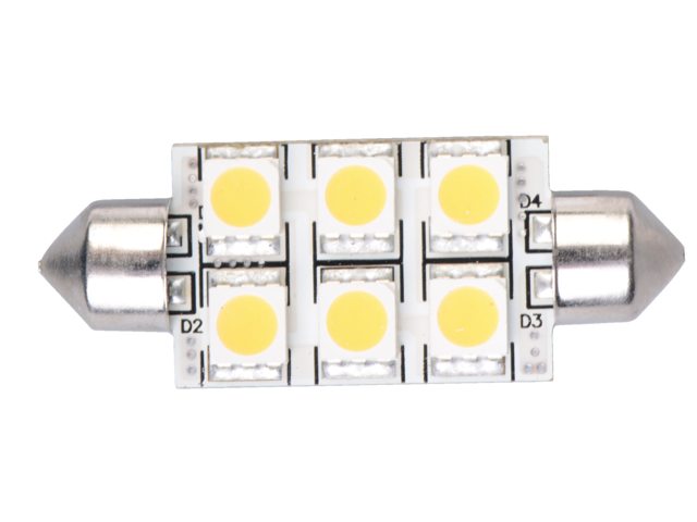 Ledlamp led6 festoon 10-30V 42mm