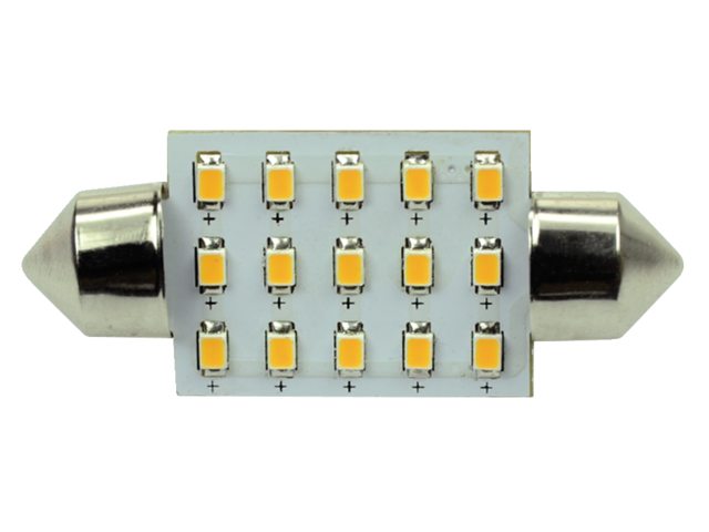 Ledlamp led15 festoon 10-30V 42mm 2700k
