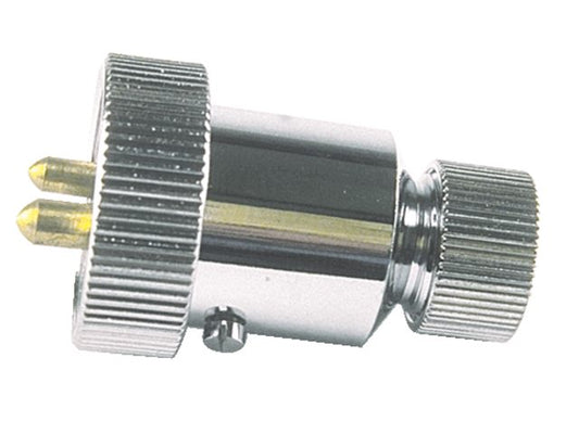 Stekker verchroomd 3A 4p