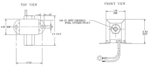 Facet 40106 solid state brandstofpomp 12V