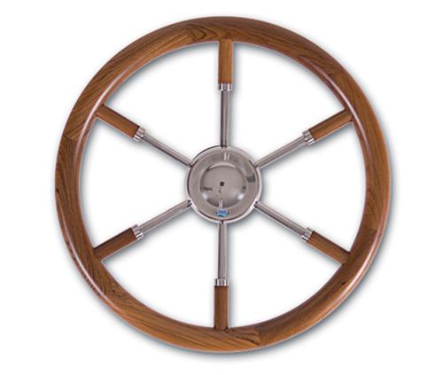 Stazo stuurwiel type 17 rvs/teak 45cm