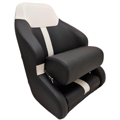 Hollex stuurstoel New Moon zwart/wit